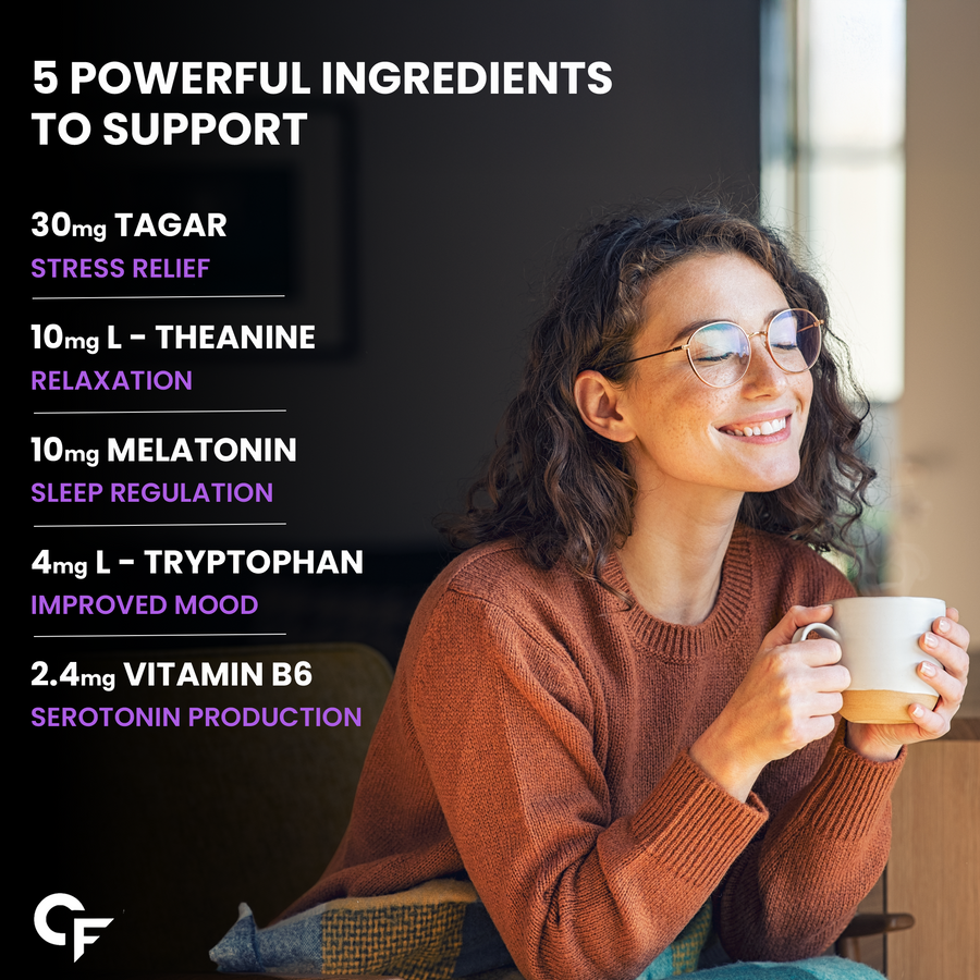 Carbamide Forte Melatonin 10 mg sleep Gummies - with TAGARA, L Tryptophan & Vitamin B6 | Sleep Supplements – 60 Veg Gummies