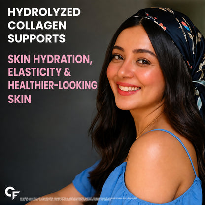 Hydrolyzed Collagen Peptides for Daily Hair, Skin & Joint Support
