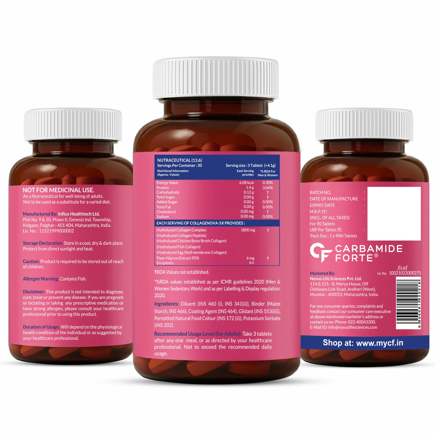 Multi Collagen Tablets with 5 Types of Collagen