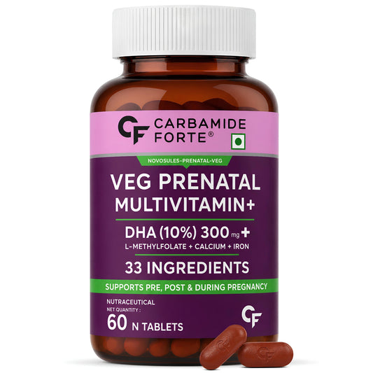 Veg Prenatal Multivitamin with DHA 300mg – Complete Nutrition for Mom & Baby