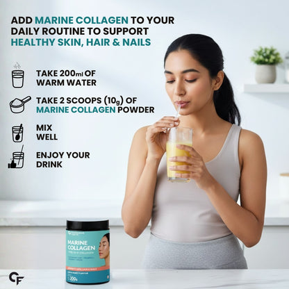 Marine Collagen Powder – Type 1 Hydrolyzed Peptides for Skin & Hair