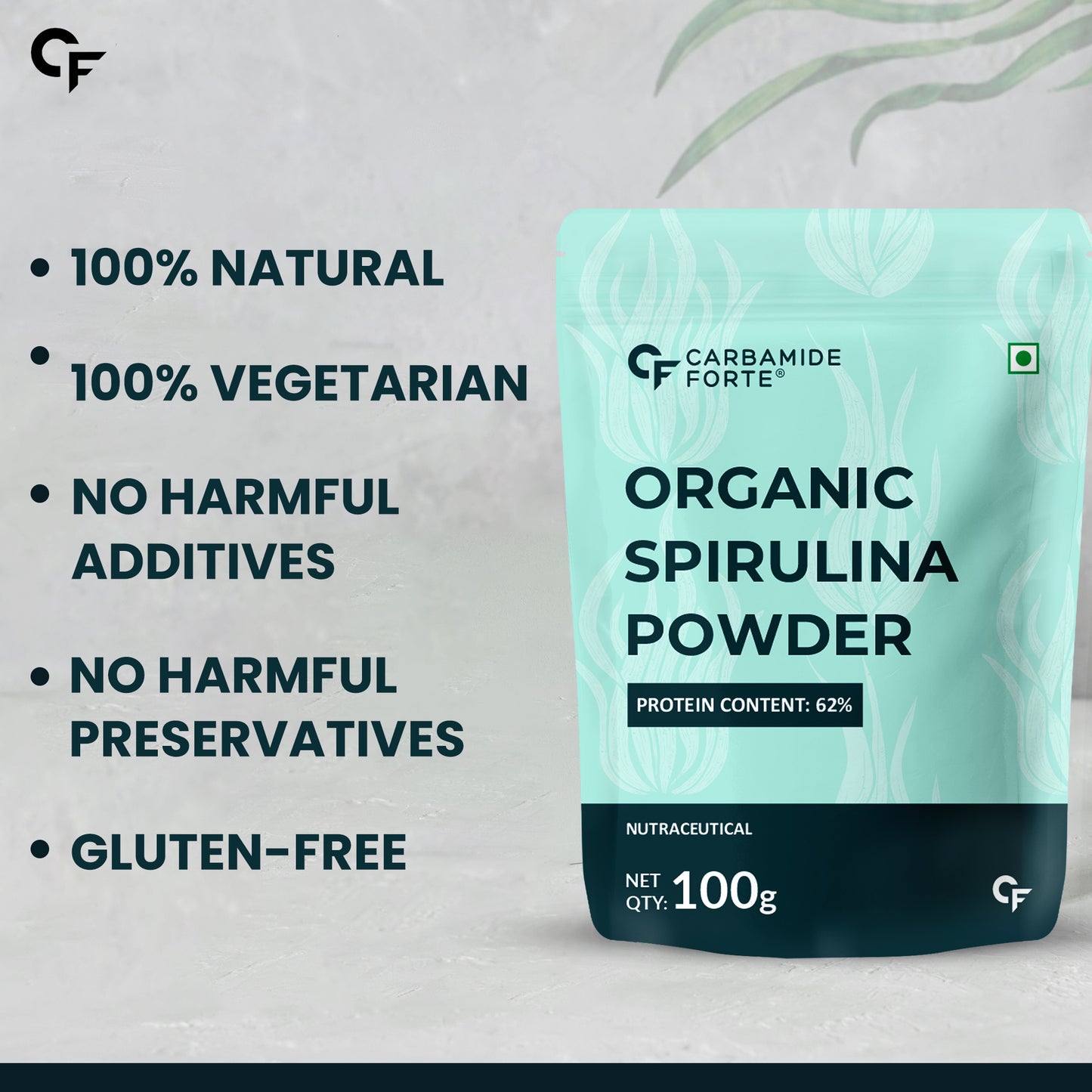 100% Organic Spirulina Powder | 100 g