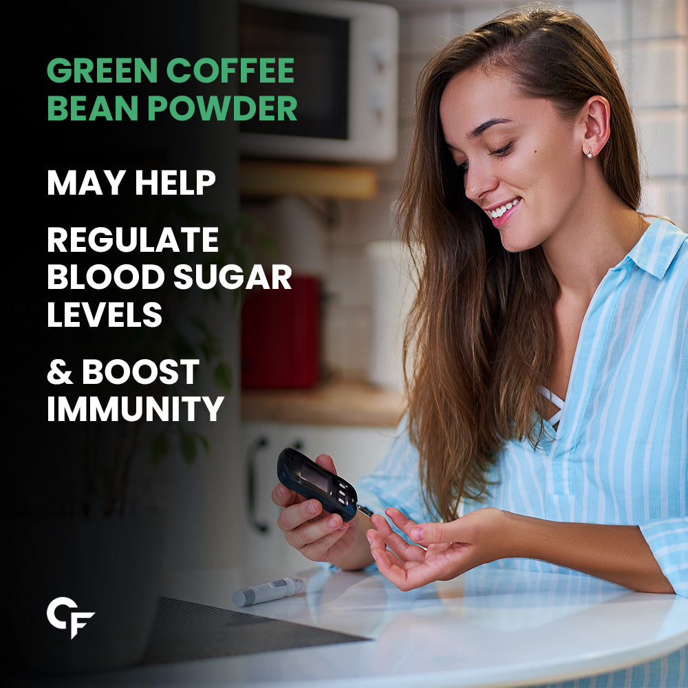 Carbamide Forte Green Coffee Beans Powder for Weight Loss with High CGA & Low Caffeine - 200g Veg Powder