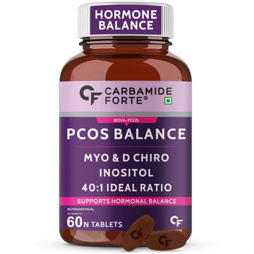 Carbamide Forte PCOS Supplements for Women with 40:1 Ratio of Myo Inositol to D Chiro Inositol