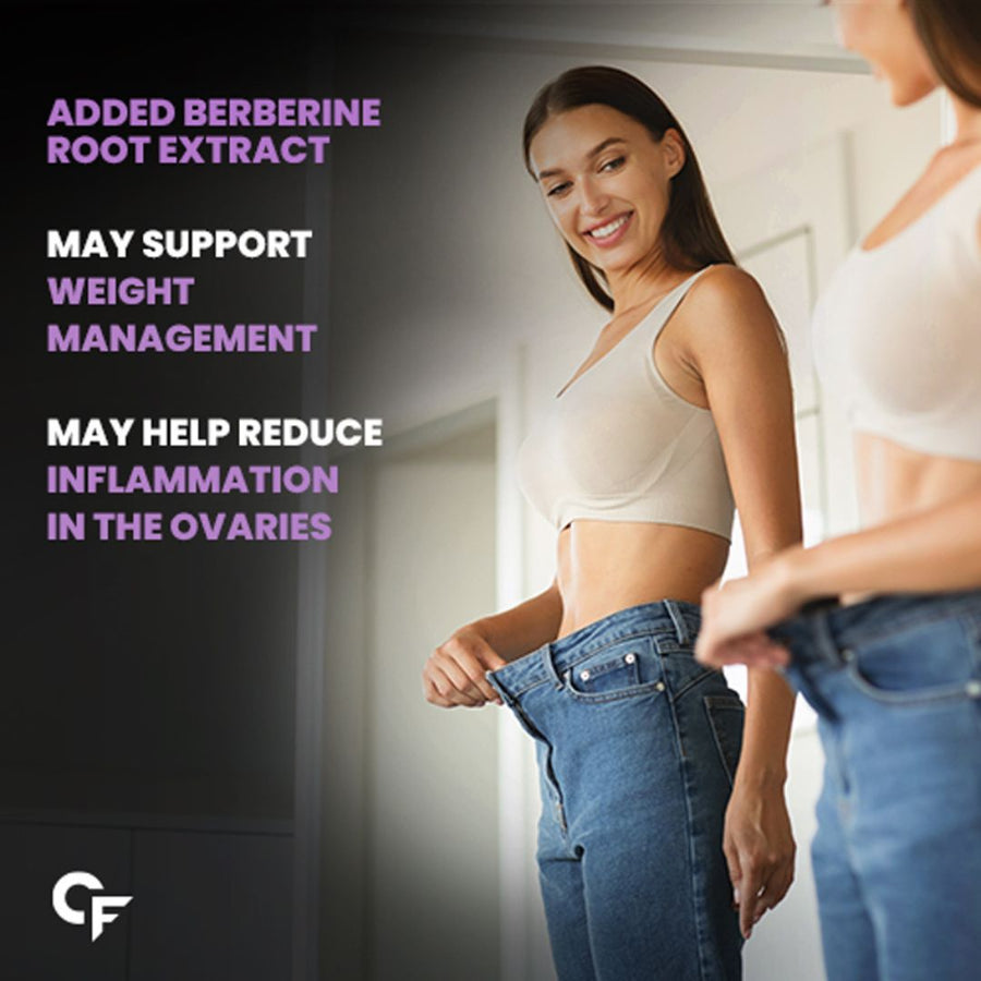 Carbamide Forte PCOS Supplements for Women with 40:1 Ratio of Myo Inositol to D Chiro Inositol