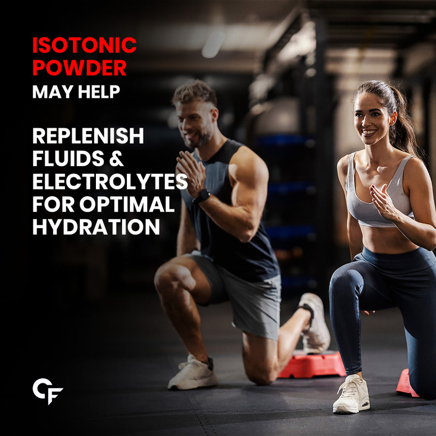 Carbamide Forte Isotonic Powder | Instant Energy Drink for Workout |  Electrolyte Powder with added BCAA & L Glutamine - Litchi Flavour - 500g