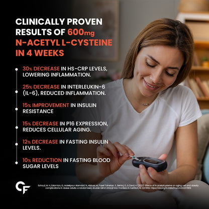 Carbamide Forte N-Acetyl, L-Cysteine 600mg (NAC) - 60 Veg Tablets
