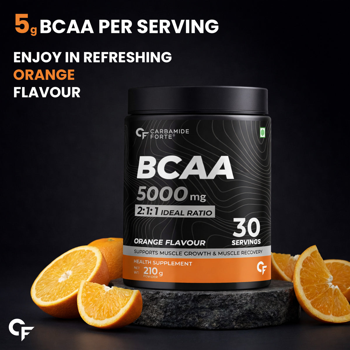 BCAA Powder to Support Endurance and Muscle Recovery | Orange Flavour