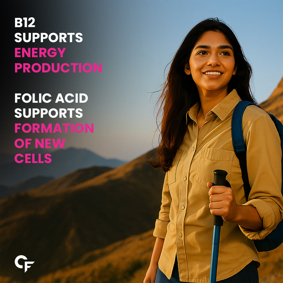 Carbamide Forte Vitamin B-Complex Tablets - 100% RDA for B Vitamins wi