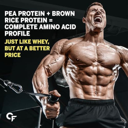 Carbamide Forte Vegan Protein Powder - Plant Based Protein Powder with Multivitamin, Minerals, Superfoods, Pea Protein, Digestive Enzymes | Plant Protein Powder - Alphonso Mango Flavour - 500g