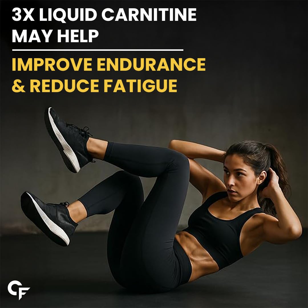 L-Carnitine Liquid – 3300 mg Per Serving with Added Vitamins