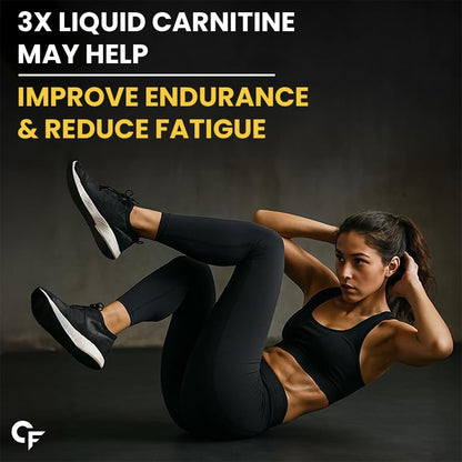 L-Carnitine Liquid – 3300 mg Per Serving with Added Vitamins