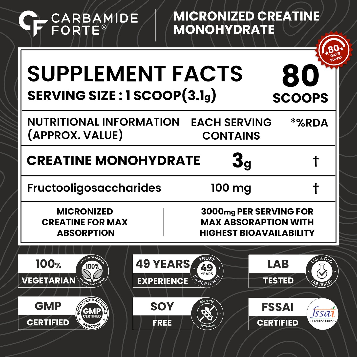 Creatine Monohydrate Powder – For Strength, Power & Recovery