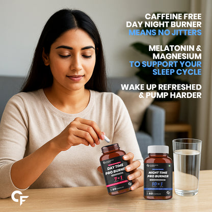 Carbamide Forte Day & Night Fat Burner for Weight Loss for Women and Men | With Garcinia Cambogia, great for Fat Weight Loss for Women and Men | 60 Weight Loss Supplement Capsules