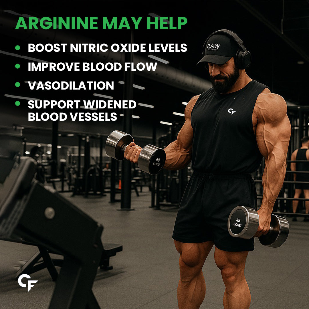 L-Arginine HCL 1000mg Supplement |  10 Capsules
