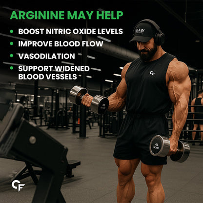L-Arginine HCL 1000mg Supplement |  10 Capsules
