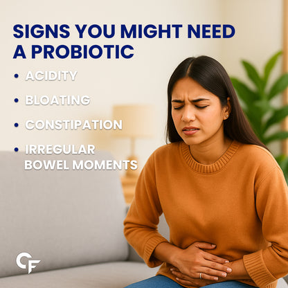 Probiotics + Prebiotics Blend Supplement | 50 Billion CFU & Gut health Support