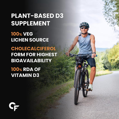 Vitamin D3 + K2 MK7 for Bone & Heart Health Support | 10 Tablets