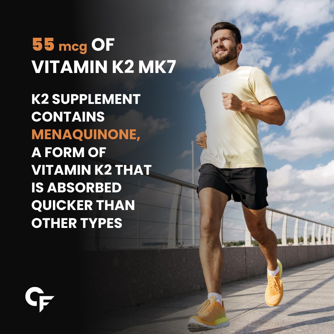 Vitamin D3 + K2 MK7 for Bone & Heart Health Support | 10 Tablets