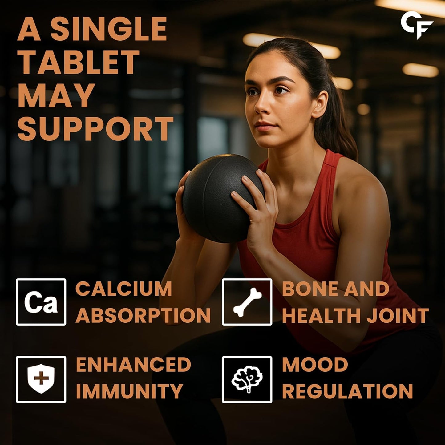 Vitamin D3 + K2 MK7 for Bone & Heart Health Support | 10 Tablets