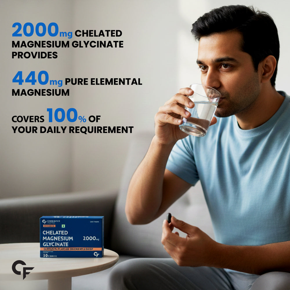 Chelated Magnesium Glycinate 2000 mg - 10 Tablets