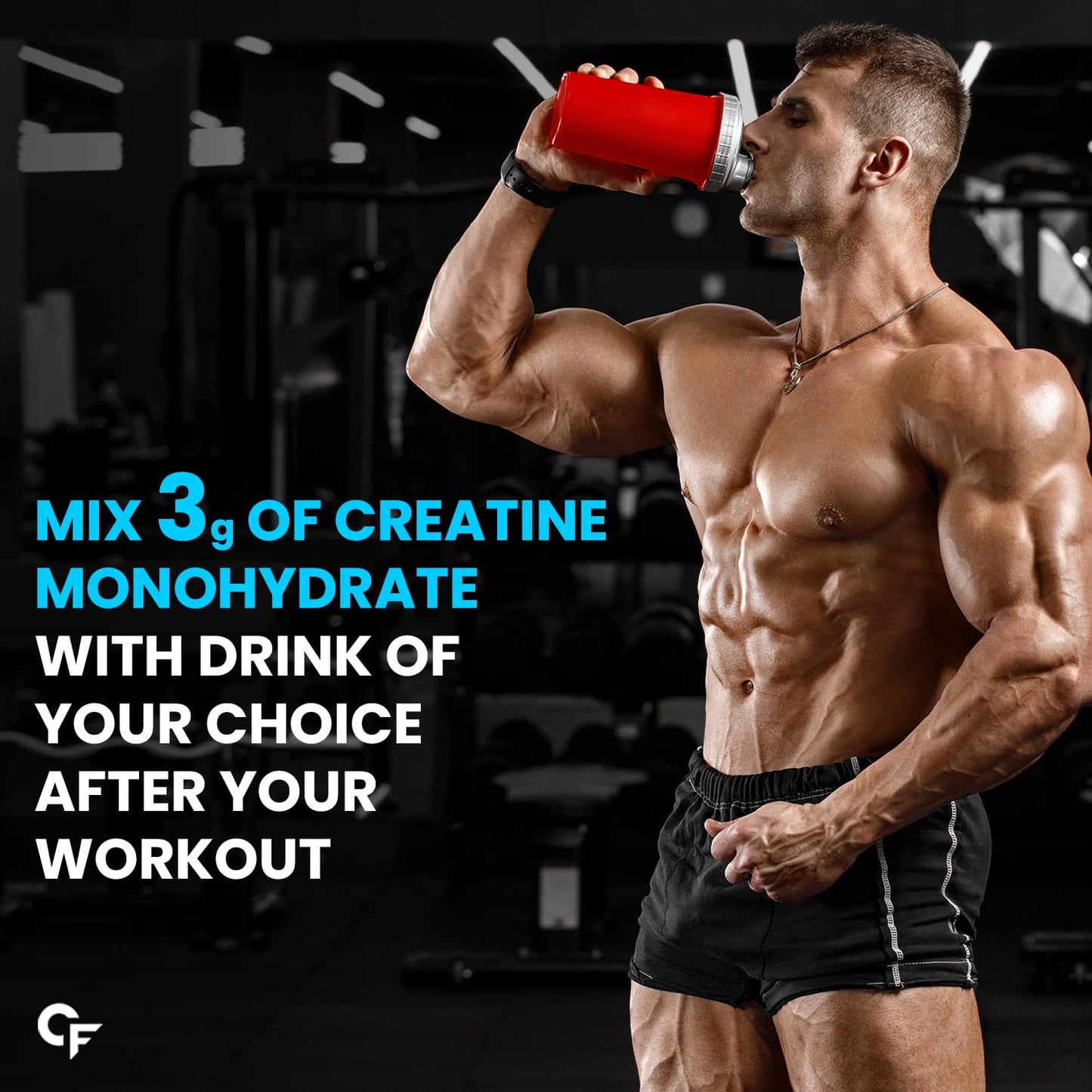 Flavoured Creatine Monohydrate for Strength, Power & Performance | Blueberry Flavour | 250g