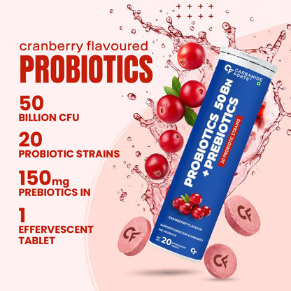 Probiotics with Prebiotic | Effervescent Tablets | 20 Tablets