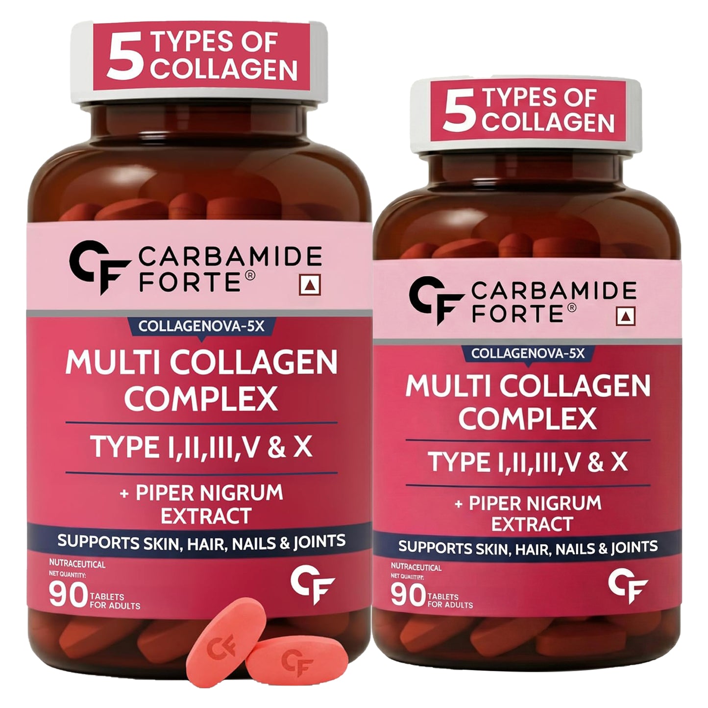 Multi Collagen Tablets with 5 Types of Collagen
