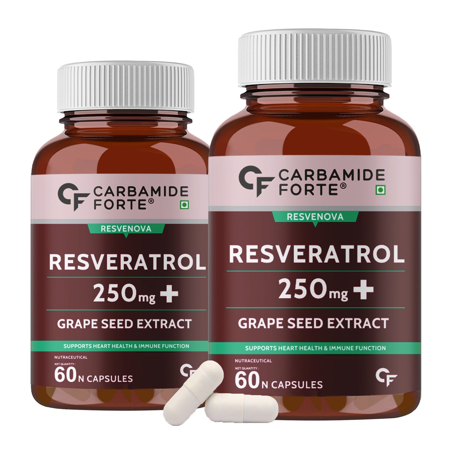Resveratrol 250 mg Grape Seed – 60 Veg Capsules