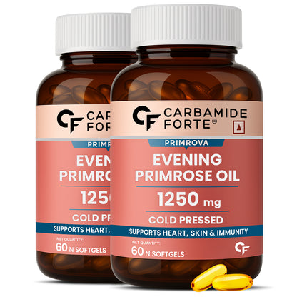 Carbamide Forte Evening Primrose Oil — 1250 mg Softgel Capsules