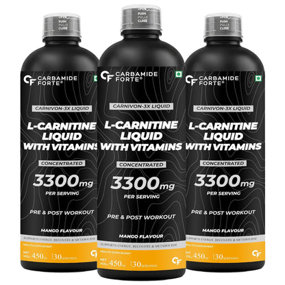 L-Carnitine Liquid 3300 mg – Converts Fat to Clean Energy for Workouts