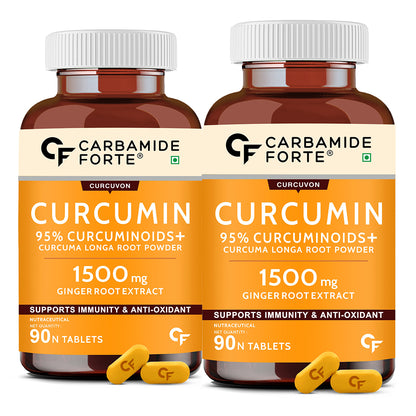 Curcumin 95% + Piperine 10 mg | 90 Veg Tablets