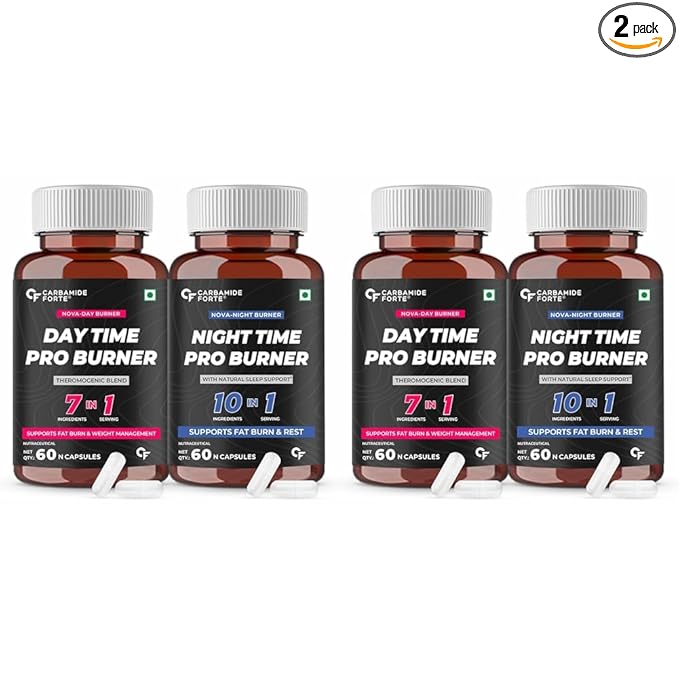 Carbamide Forte Night & Day Fat Burner – Dual-Phase Metabolic Support Capsules