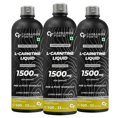 L-Carnitine Liquid – 1500 mg for Energy & Muscle Support