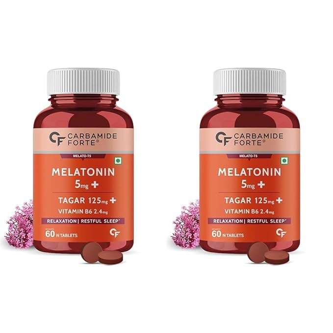 Melatonin 5 mg with Tagara – 60 Veg Tablets
