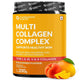 Multi Collagen Powder with 5 Types of Collagen Peptides (Type I, II, III, V, X) | Peach Mango Flavour