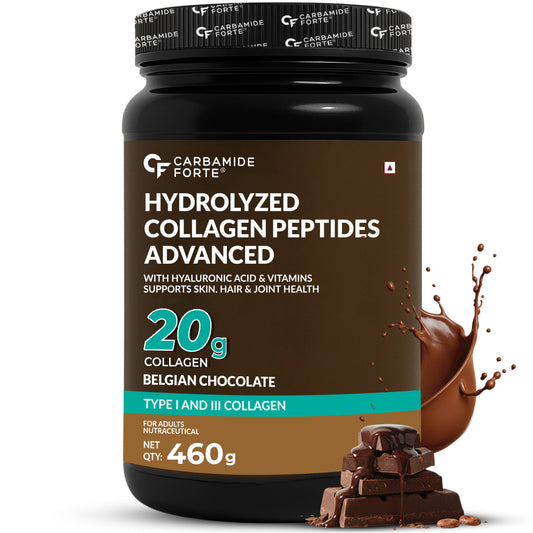 Hydrolyzed Collagen Powder with 20g Collagen + 18g Protein | Belgian Chocolate | 460g