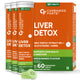 Liver Detox Effervescent Tablets for Daily Liver Health Support 60 Tablets