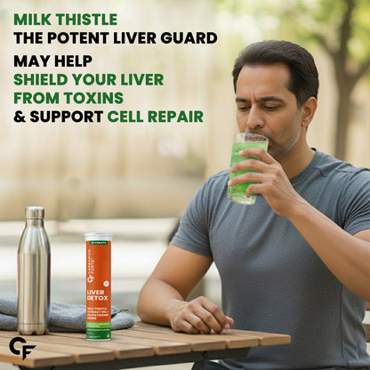 Liver Detox Effervescent Tablets for Daily Liver Health Support 60 Tablets