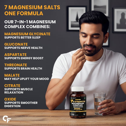 7X Strength Magnesium Supplement – 120 Tablets