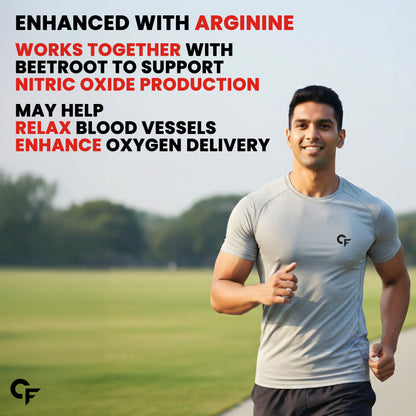 Beetroot Extract Capsules with L-Arginine & Grape Seed | 60 Capsules