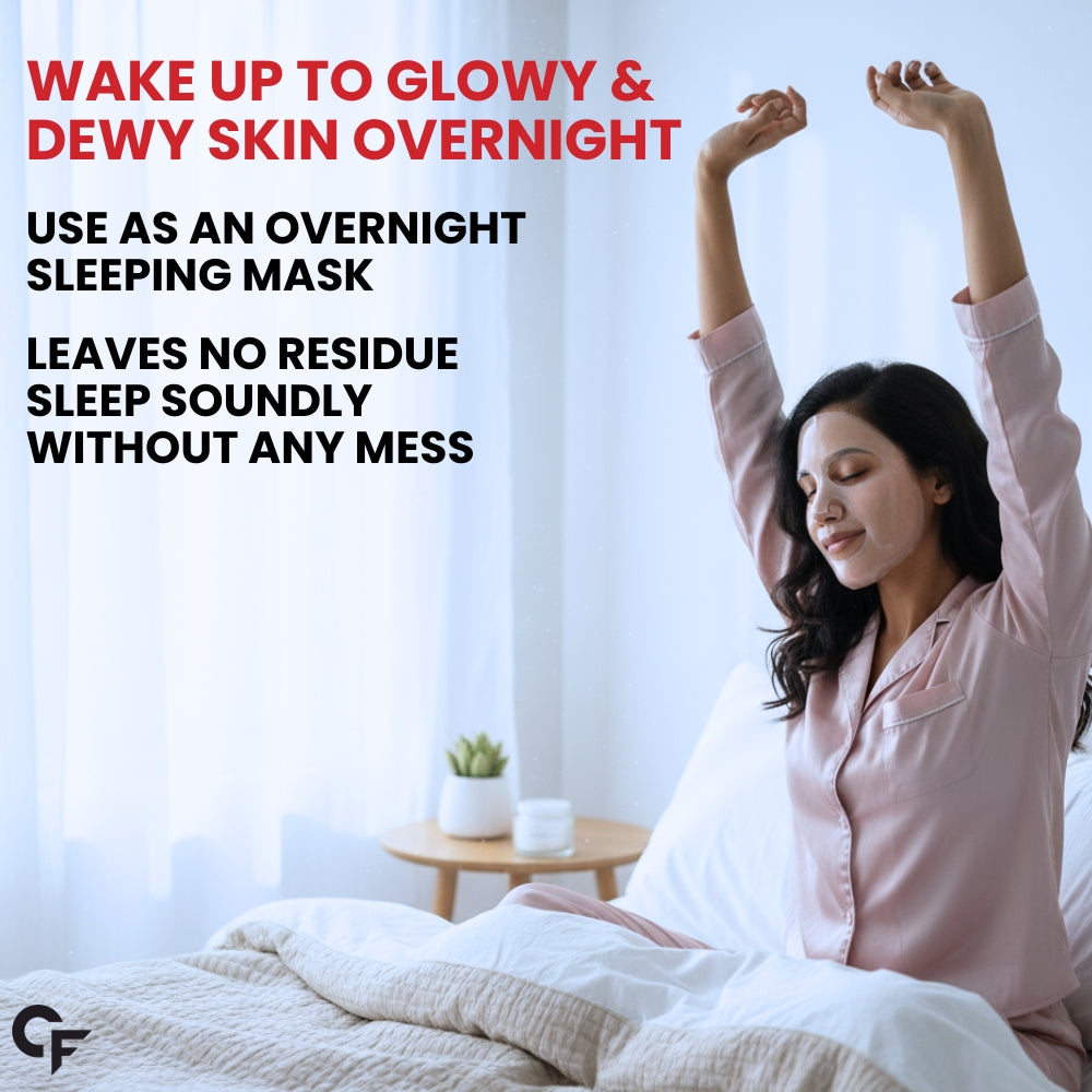 Bio Collagen Hydrogel Face Mask – Korean Glass Skin Overnight Treatment (Pack of 4)