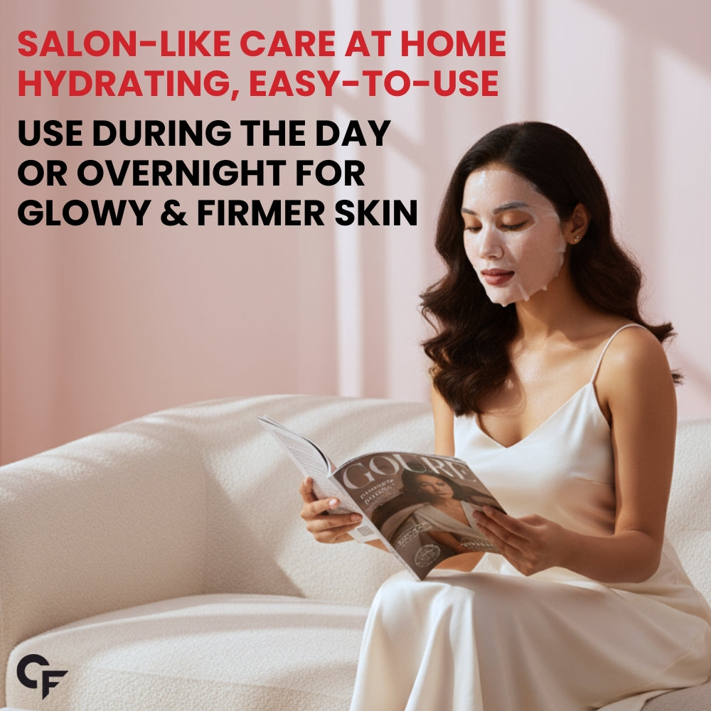 Bio Collagen Hydrogel Face Mask – Korean Glass Skin Overnight Treatment (Pack of 4)