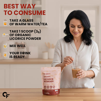 Organic Licorice Powder (Mulethi) – Pure Ayurvedic Root Herb 100g