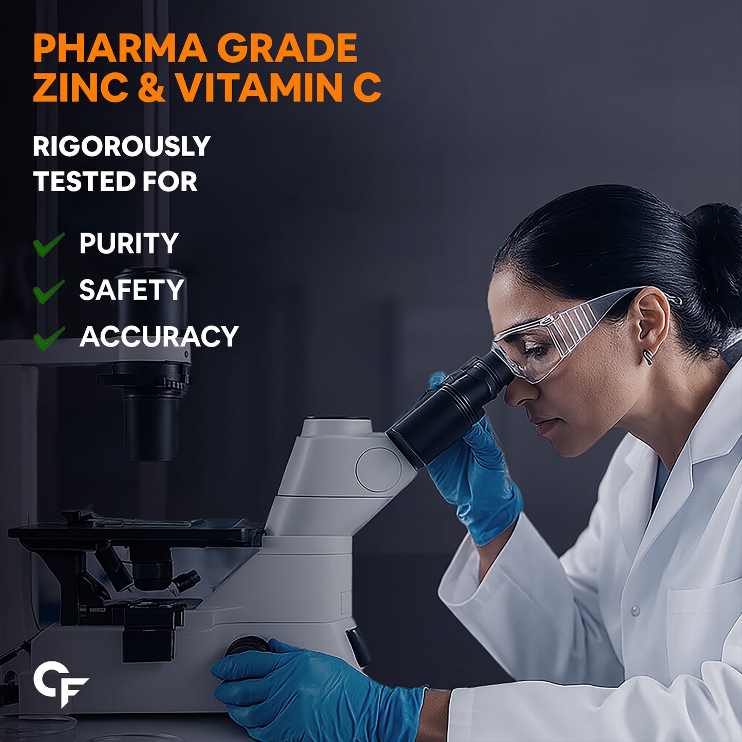 Zinc Citrate with Vitamin C – 100% RDA Zinc for Immunity, Skin & Cellular Health | 120 Tablets