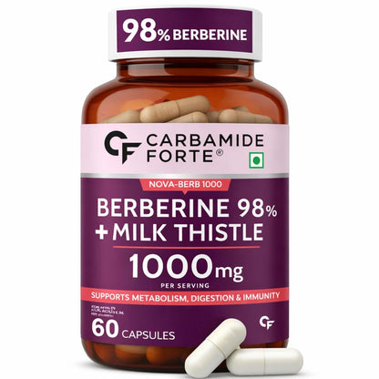 Berberine 98% with Milk Thistle – 1000mg Per Serving 60 Tablets