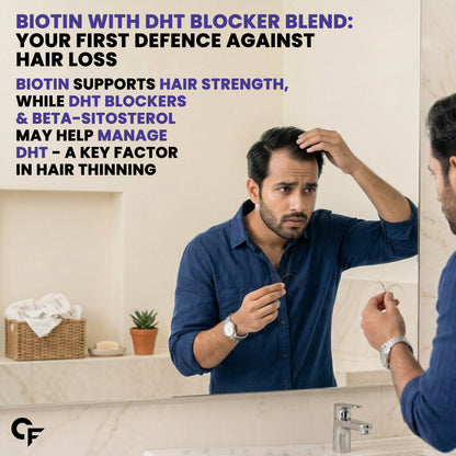 Hair Gummies with Biotin & DHT Blockers - 60 Gummies