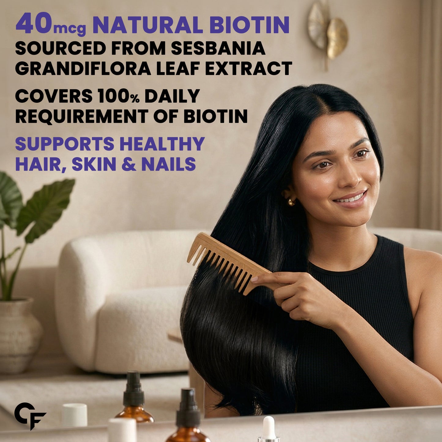 Hair Gummies with Biotin & DHT Blockers - 60 Gummies