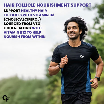 Hair Gummies with Biotin & DHT Blockers - 60 Gummies