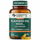 Flaxseed Oil Capsules 1000mg with Omega 3, 6 & 9 - 60 Capsules